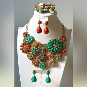 Amrita Singh SET includes Necklace, Two Pairs of Earrings and Bangle Bracelets